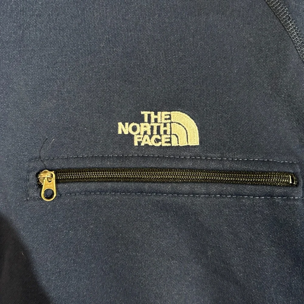 The North Face Navy Blue Fleece 1/4 Zip‎ Pullover Long Sleeve Sweater Men's XL